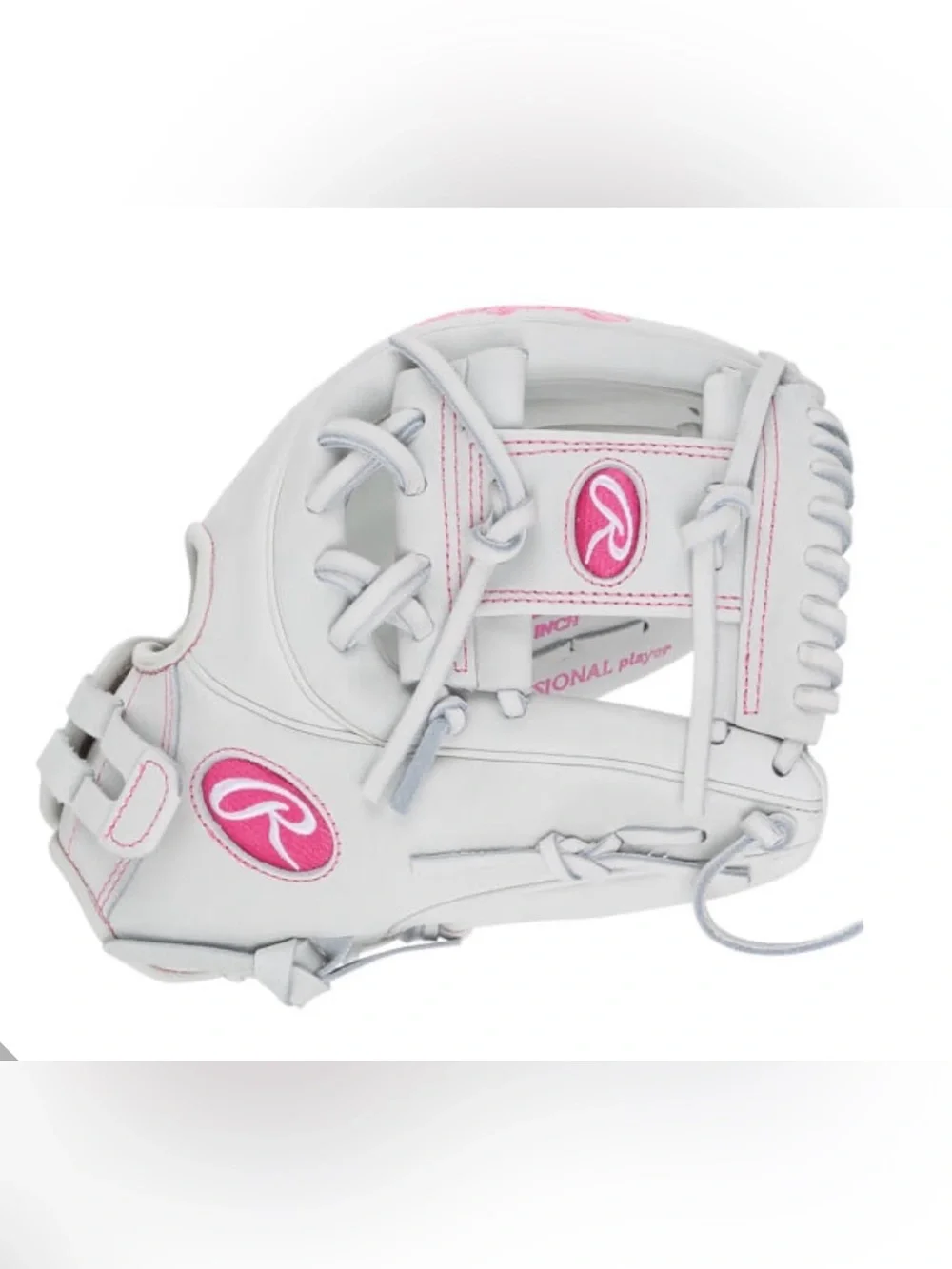Rawlings Liberty Advanced 11.75” Fastpitch Softball Glove White/Pink RLA715SB-2W